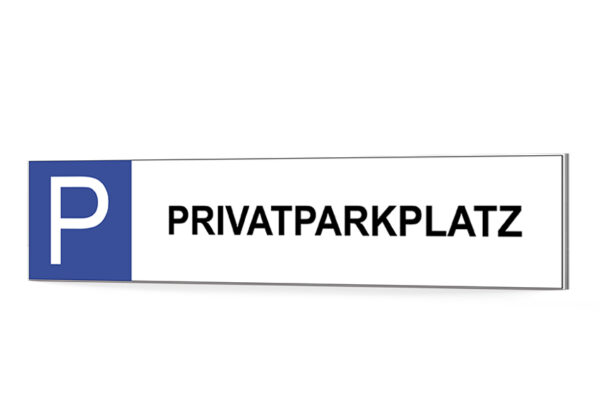 Parkplatzschild mit eigenem text