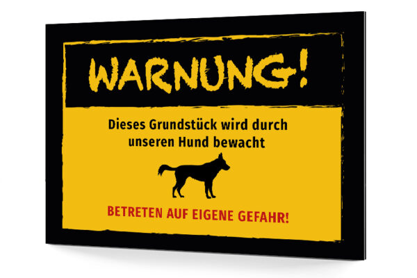 Hundeschild Warnung vor dem Hund